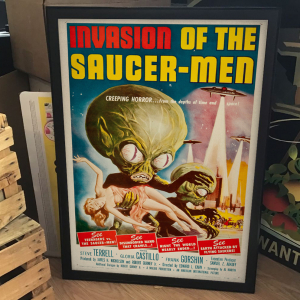  - FRAMED SCI-FI MOVIE POSTER - Invasion of the Saucer-men (American International, 1957)