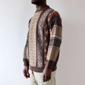  - Men's Southcoast Brown Striped Sweater