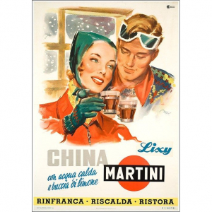  - Manifesto pubblicitario Martini Vermouth anni '70