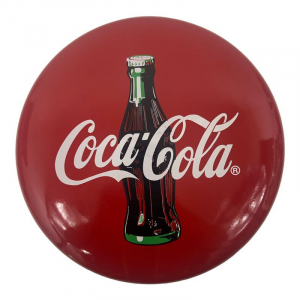  - Targa Insegna Bottone Coca Cola in Latta - AUC6400