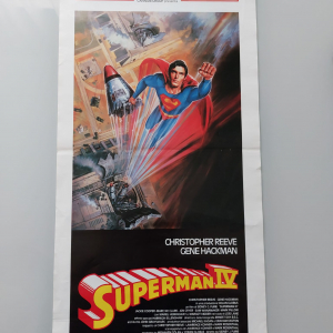  - VINTAGE anni 70 Locandina poster cinema film Superman IV