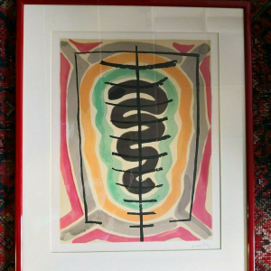  - Man Ray Autentica Litografia Print Authentic “Serpent from the suite, Origine Des Especes” 1971 Rare