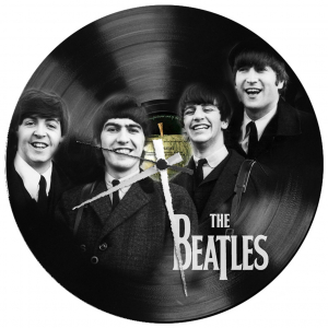  - BEATLES - OROLOGIO  SU  DISCO VINILE  Disco in vinile con stampa Beatles