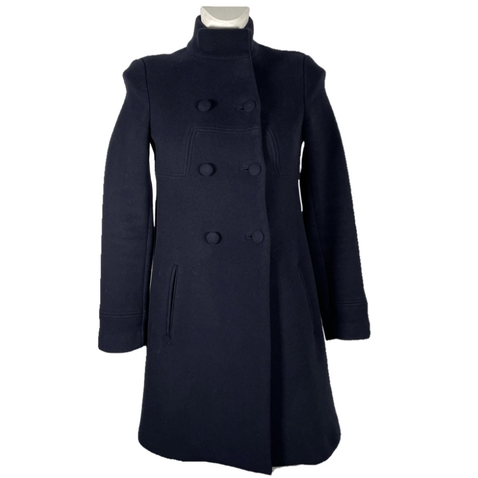 DONDUP CAPPOTTO IN LANA BLU, 40 | eastmarketplace.com