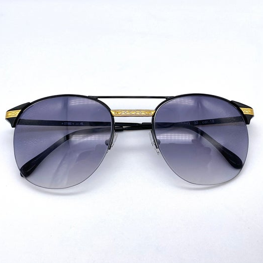 STING mod Accessoires Zonnebrillen & Eyewear Zonnebrillen 4487 Aviator vintage zonnebrillen gemaakt in Italië 90's NOS 